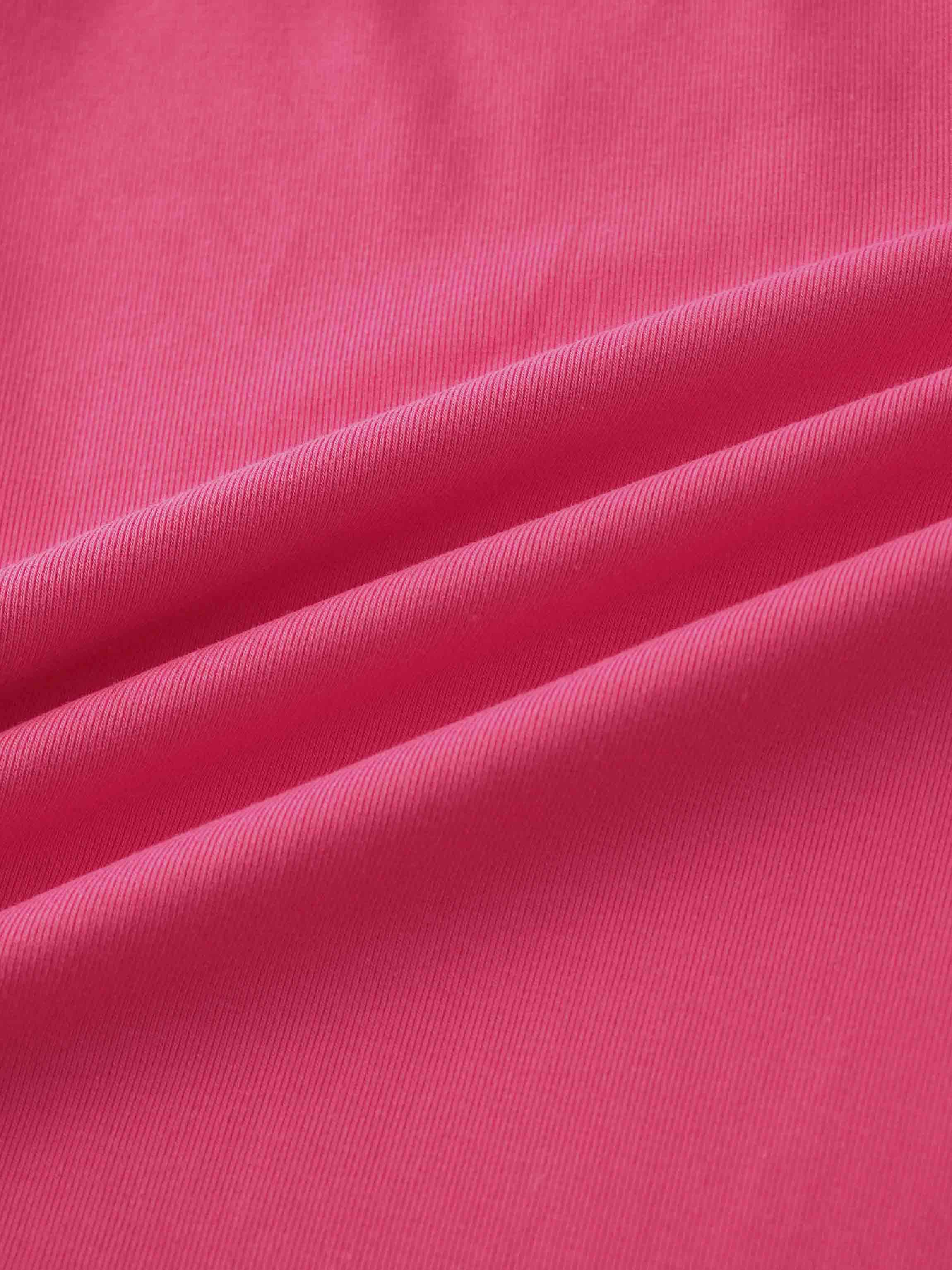 Pink Skirt with Short Sleeve Bubble Shirt