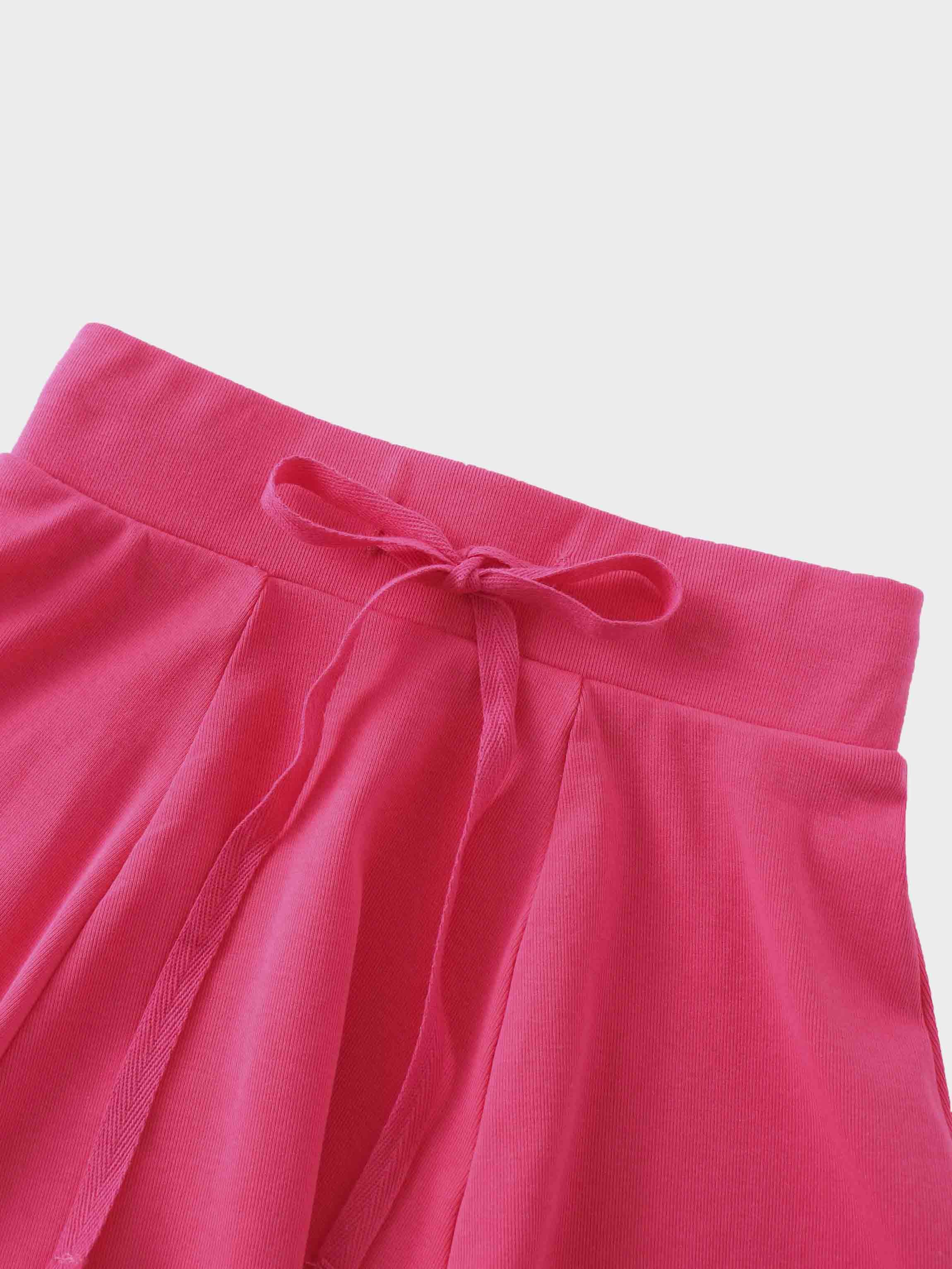 Pink Skirt with Short Sleeve Bubble Shirt