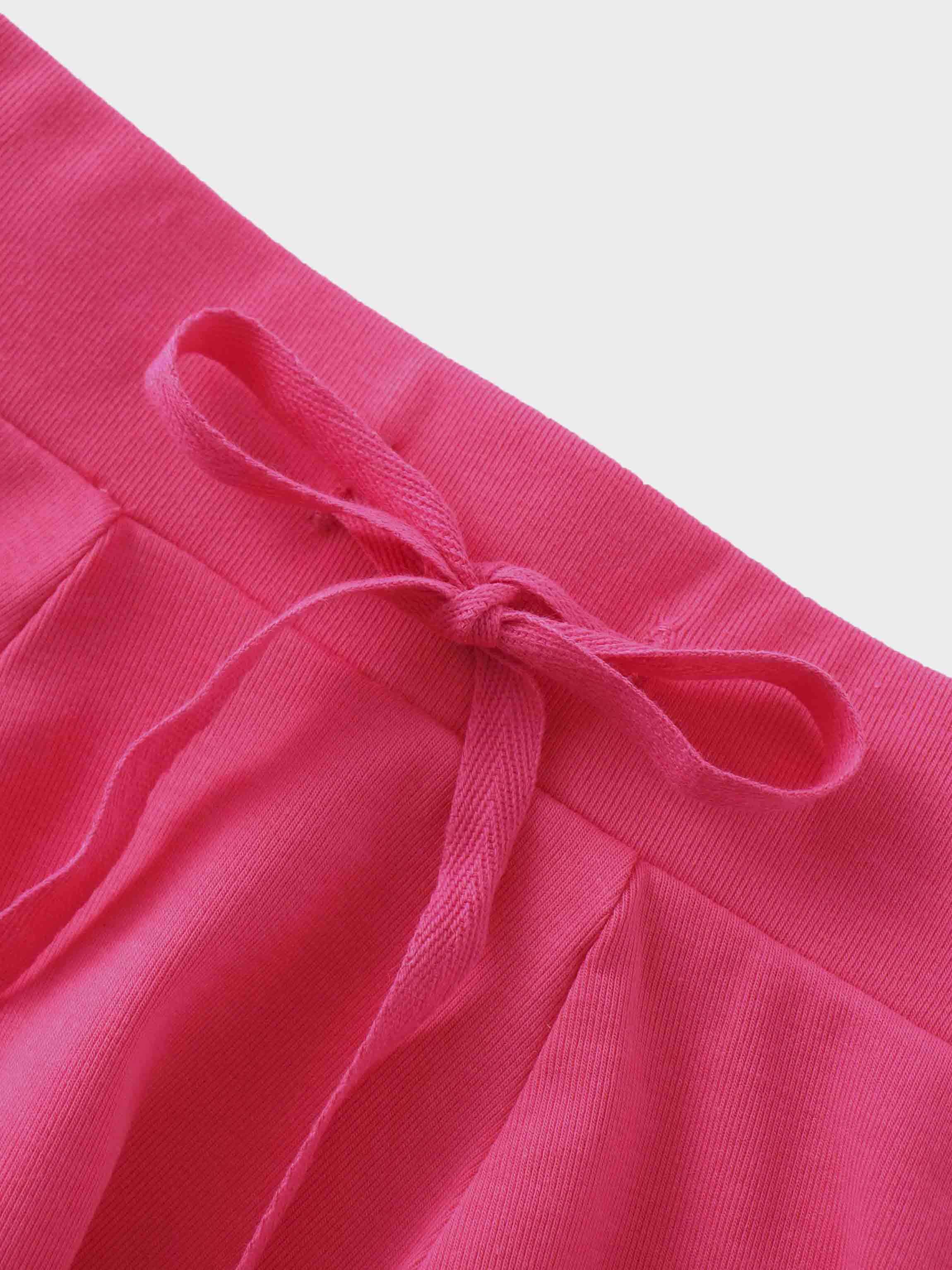 Pink Skirt with Short Sleeve Bubble Shirt