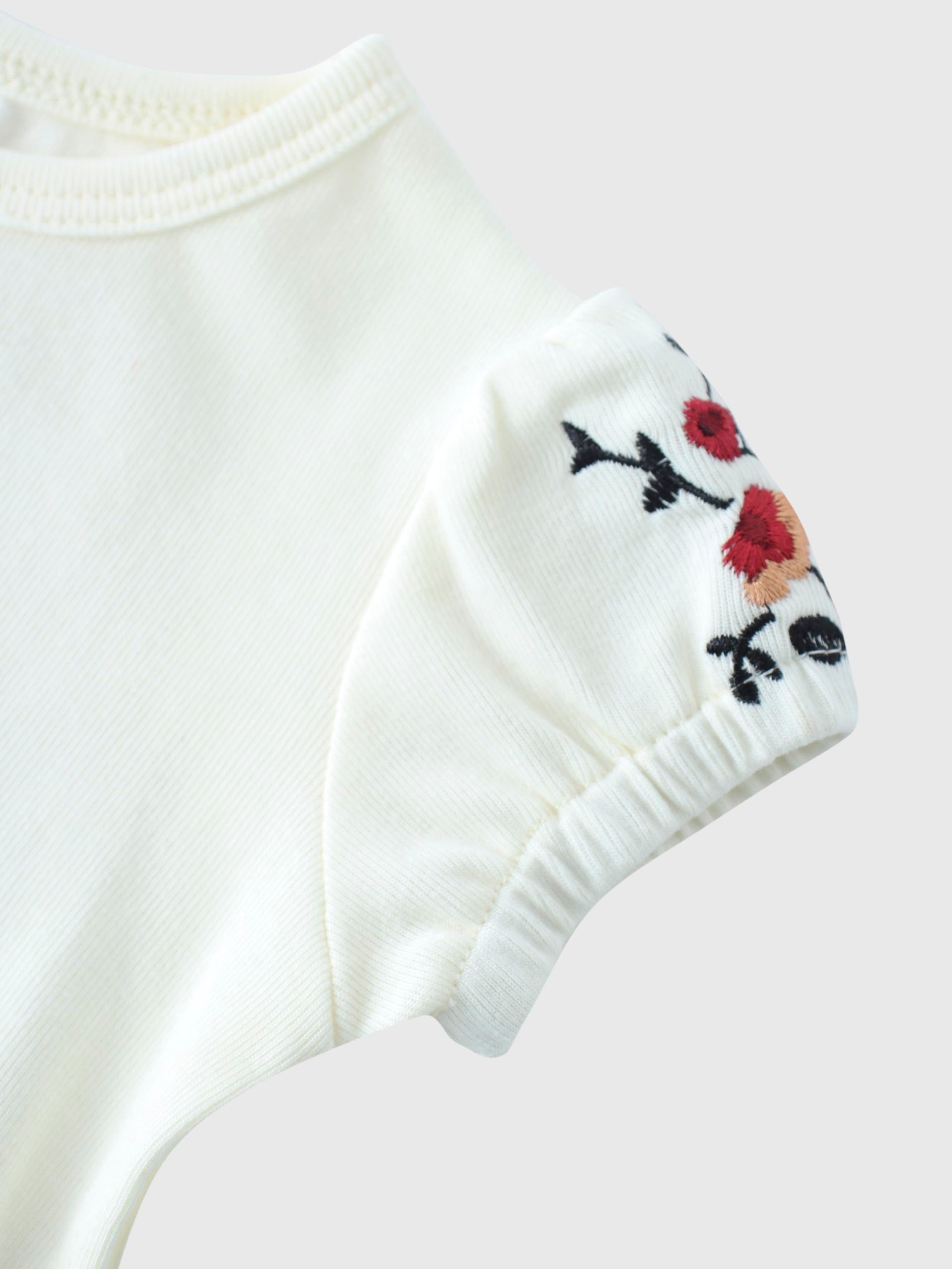 Floral Bubble Bloomers with Shirt