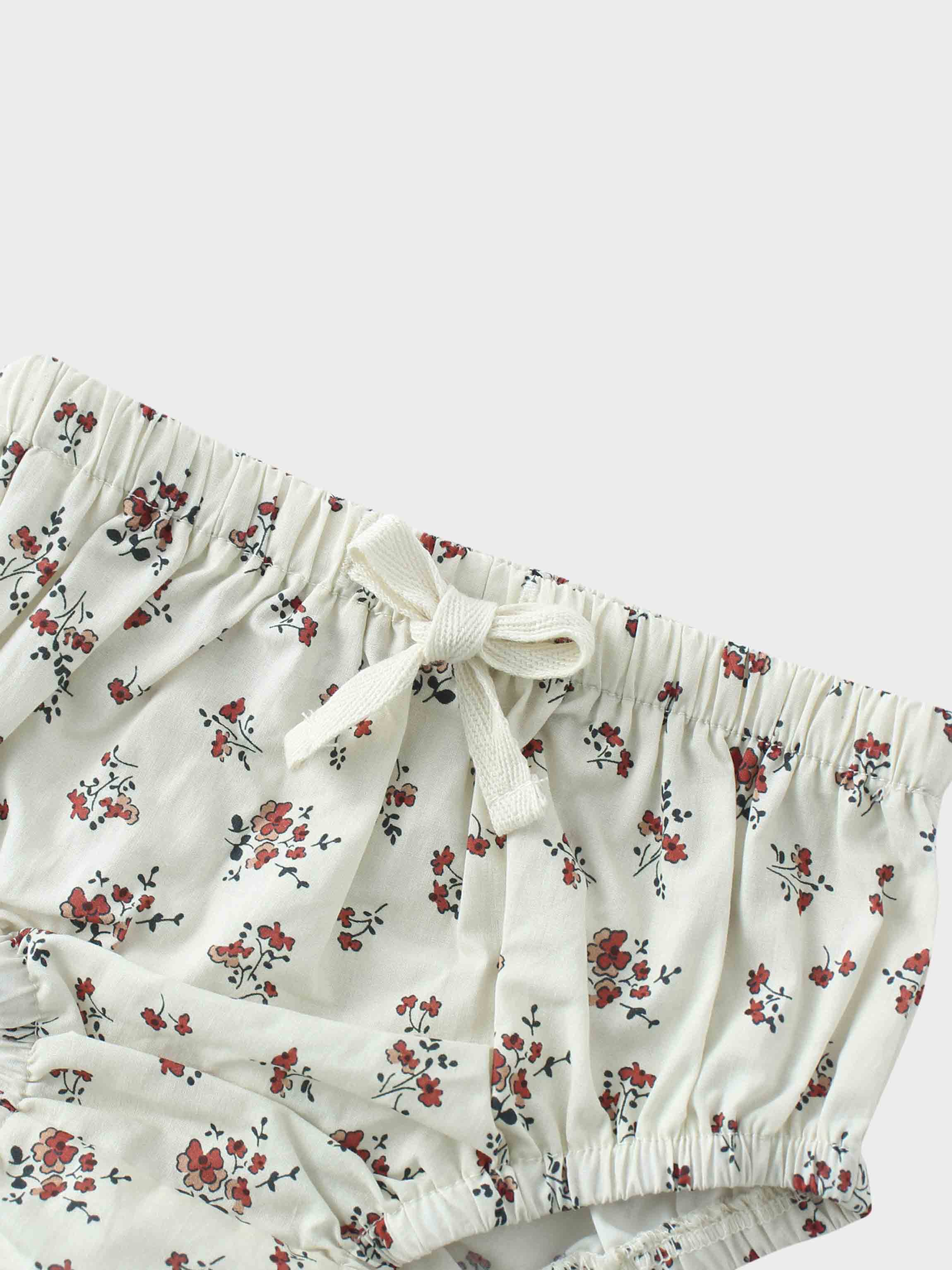 Floral Bubble Bloomers with Shirt
