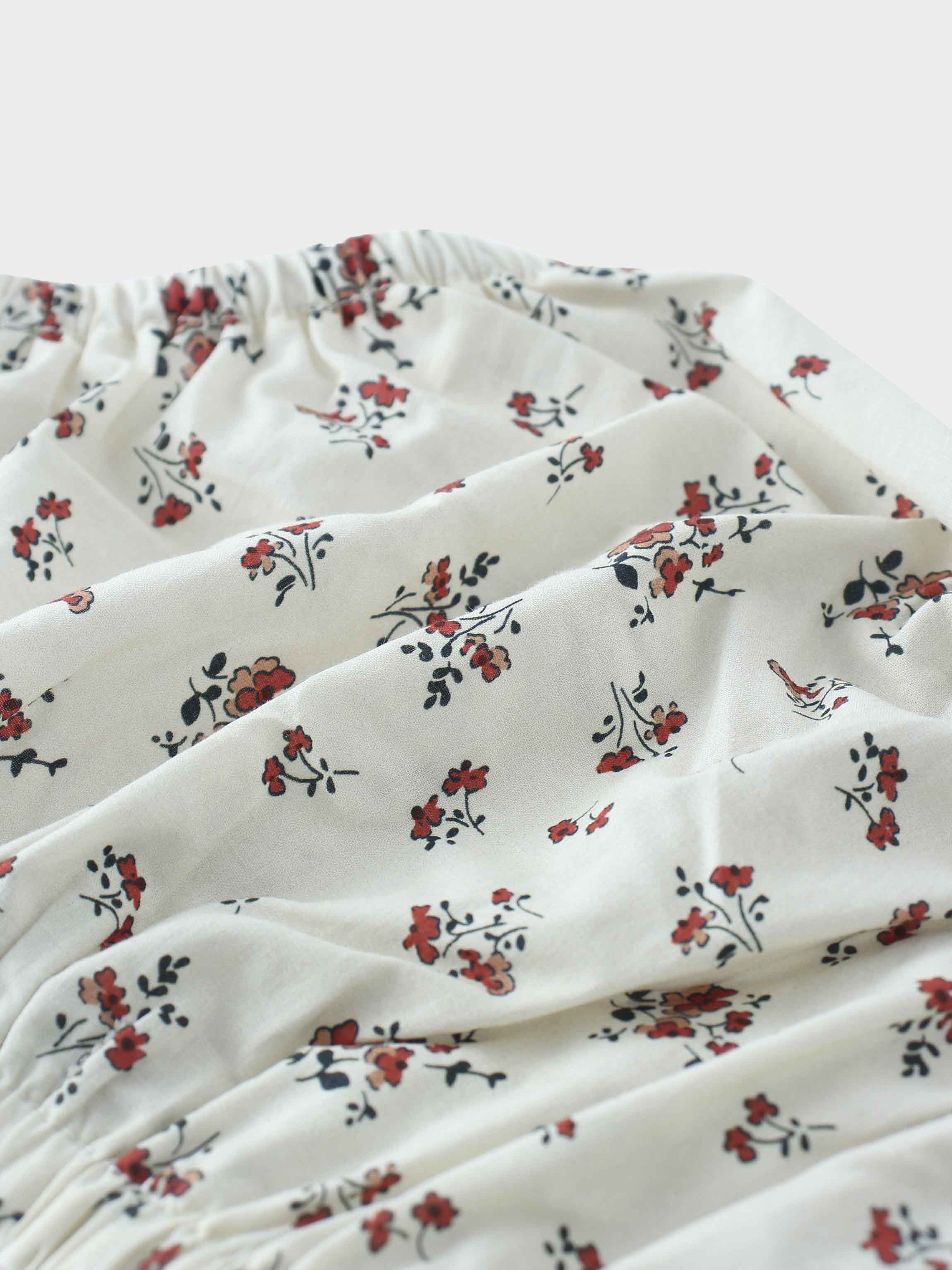 Floral Bubble Bloomers with Shirt