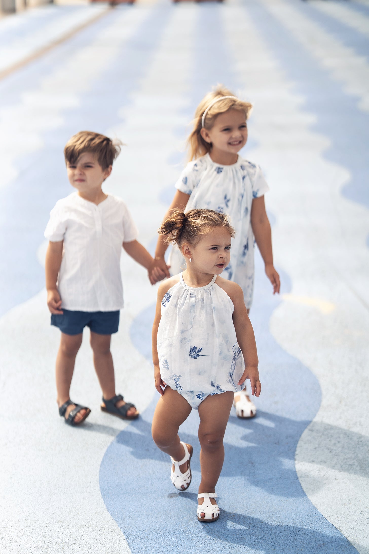 Blue Cotton Shorts