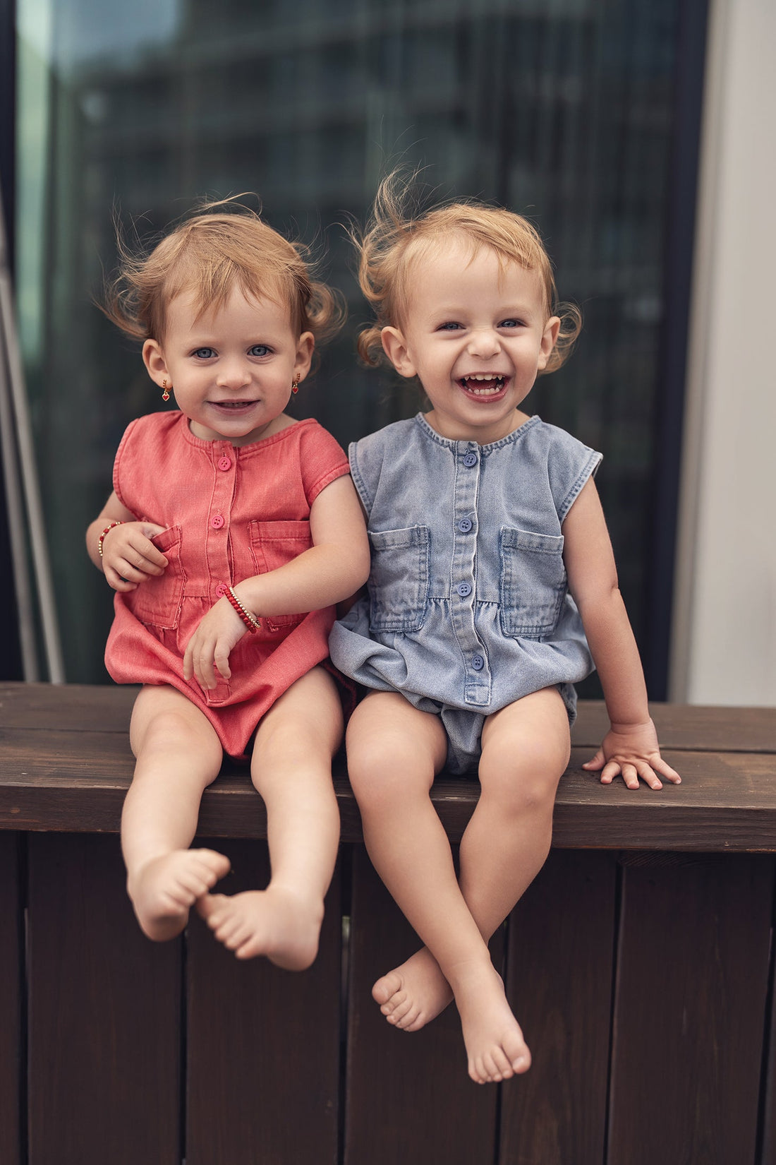 Blue Denim Romper
