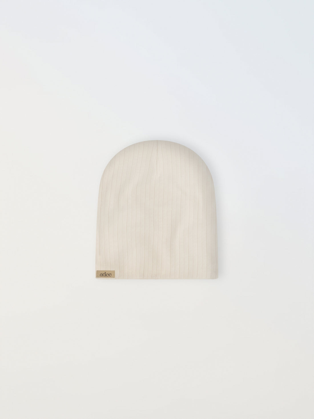 Wide Ribbed Beanie-White