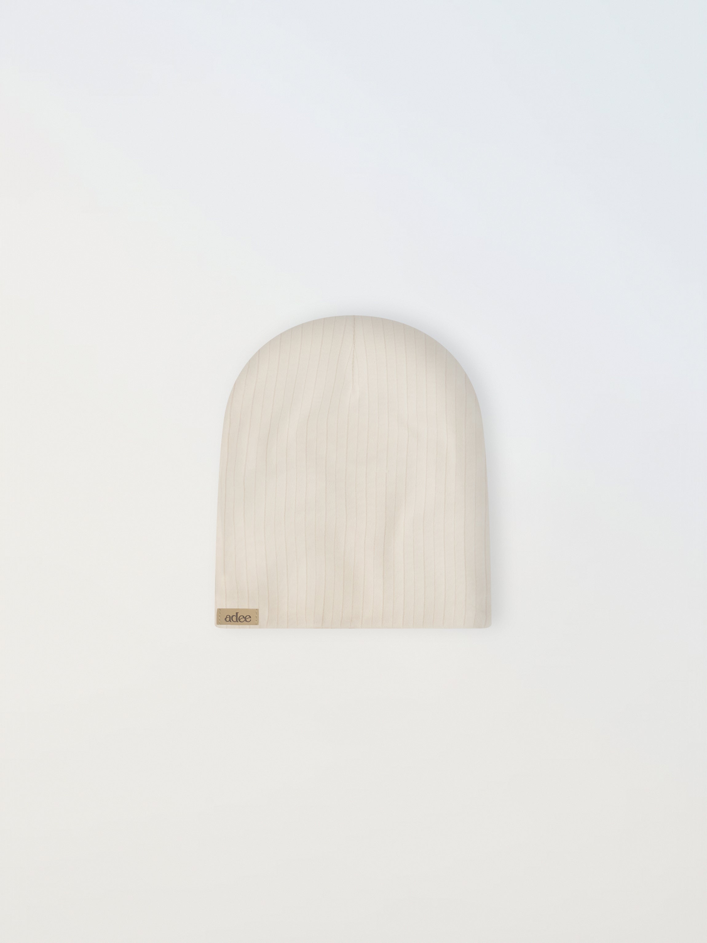 Wide Ribbed Beanie-White