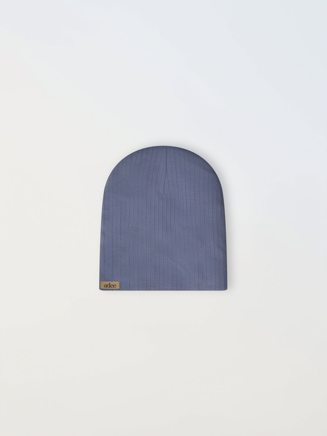 Wide Ribbed Beanie-Blue