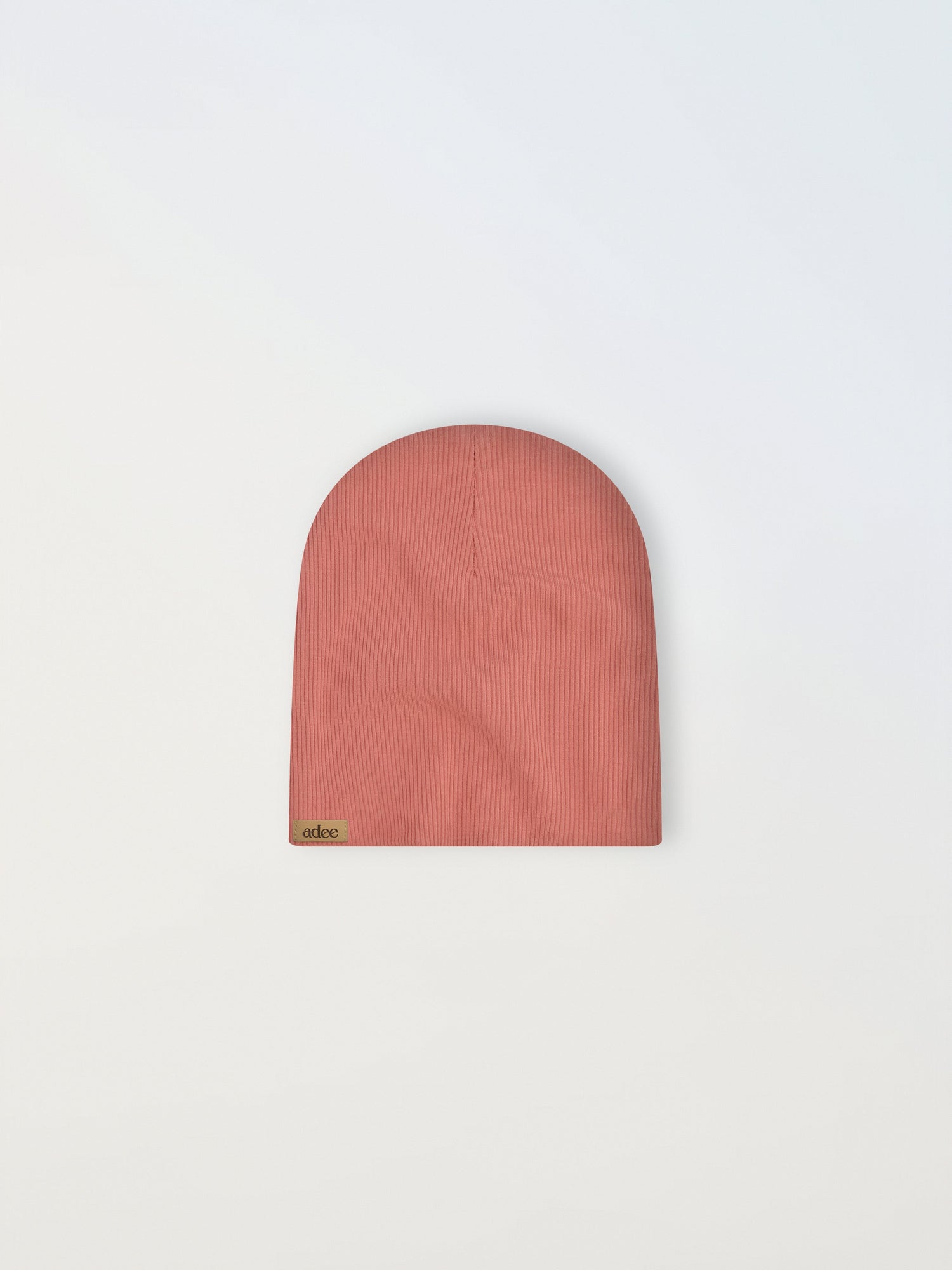 Ribbed Beenie- Mauve