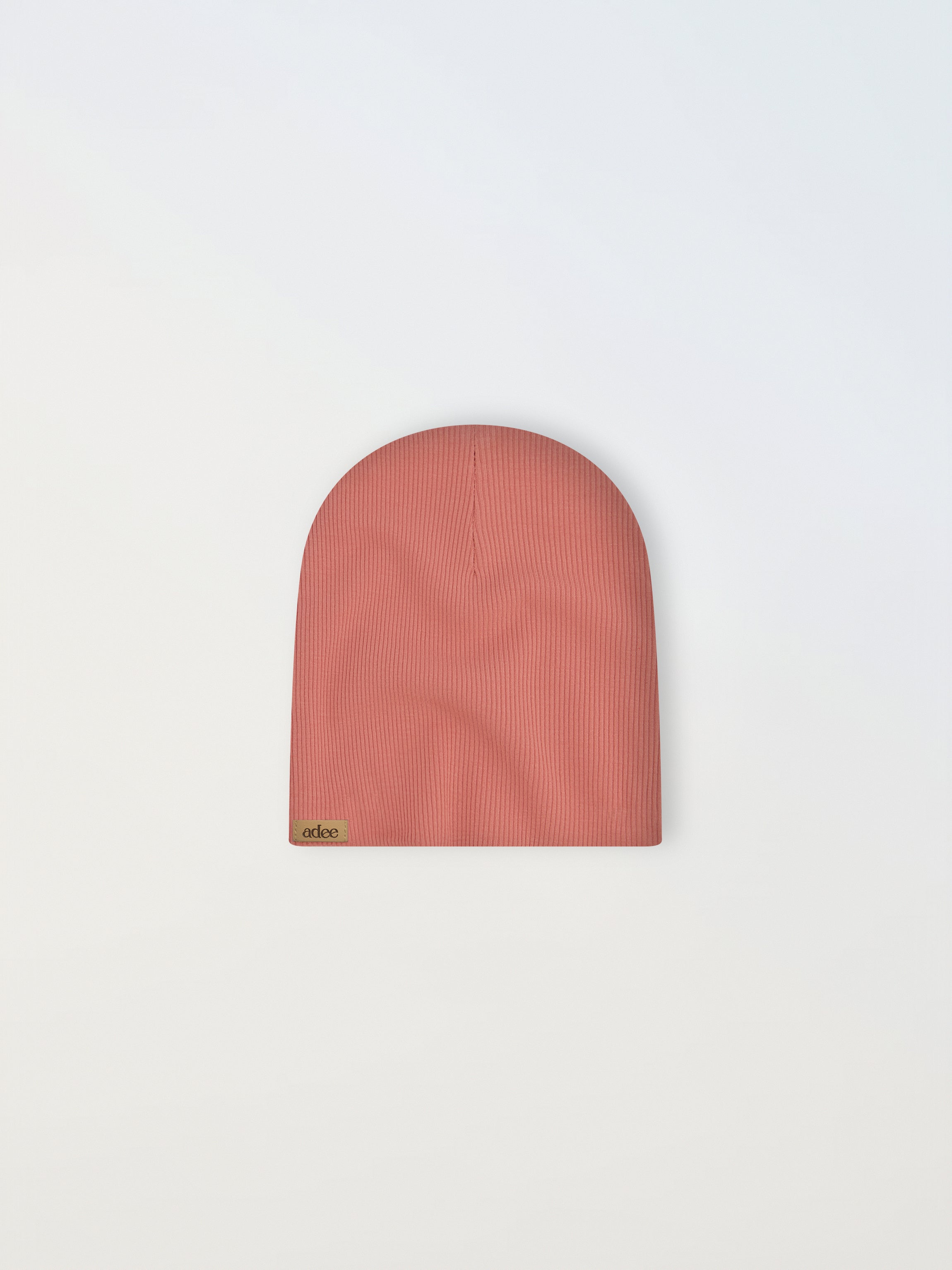 Ribbed Beenie- Mauve