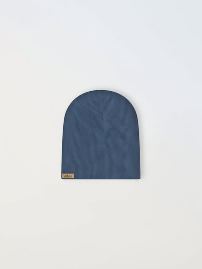 Ribbed Beenie- Blue