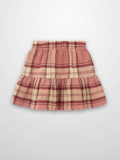 Plaid Skirt - Pink