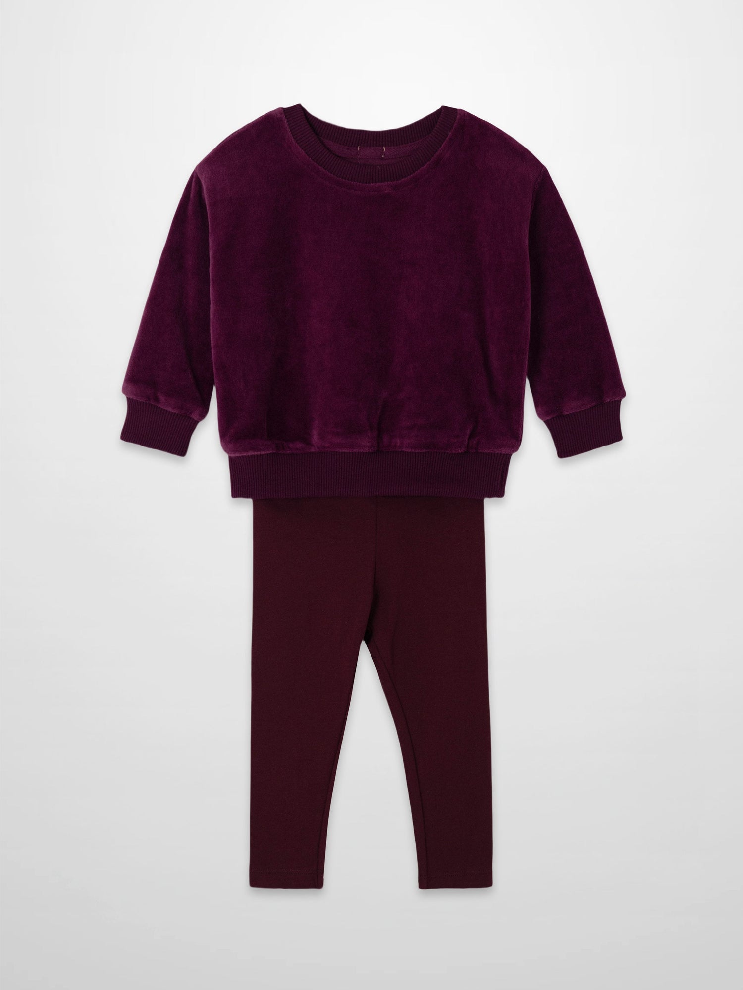 Velour Logo Set - Burgundy
