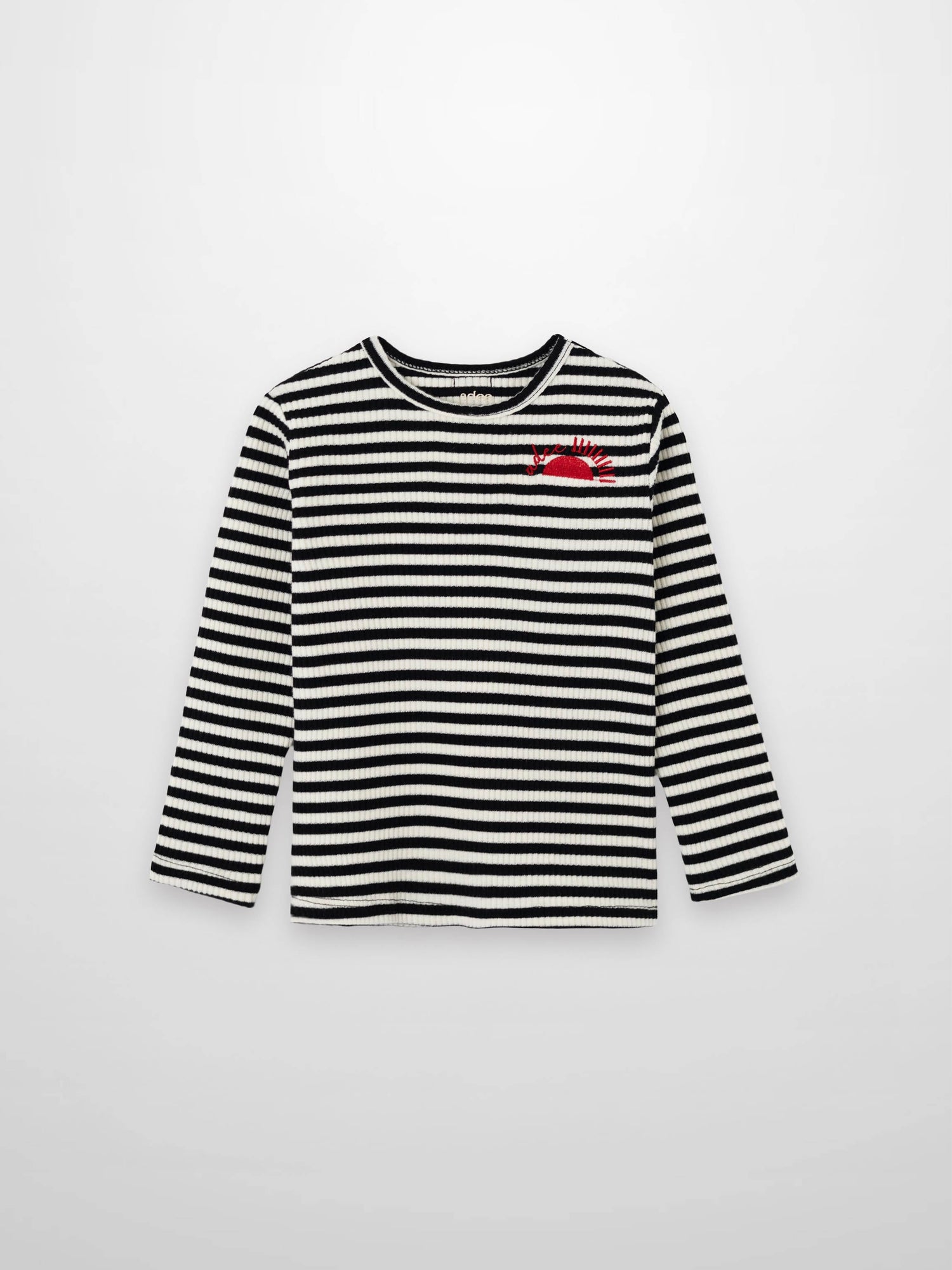 Striped Crew Neck T-Shirt - Black &amp; White