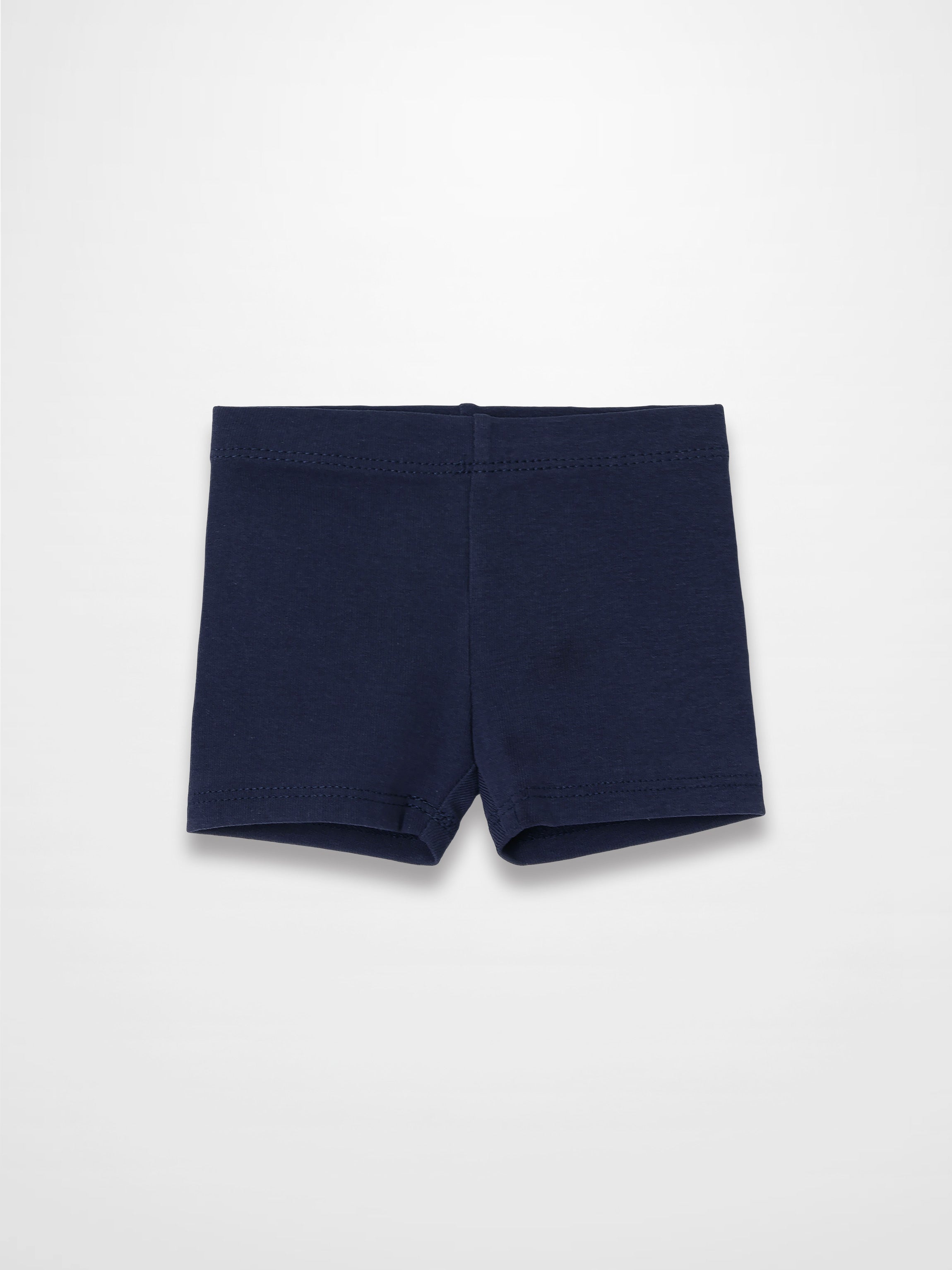 Biker Shorts Non Ribbed-Navy