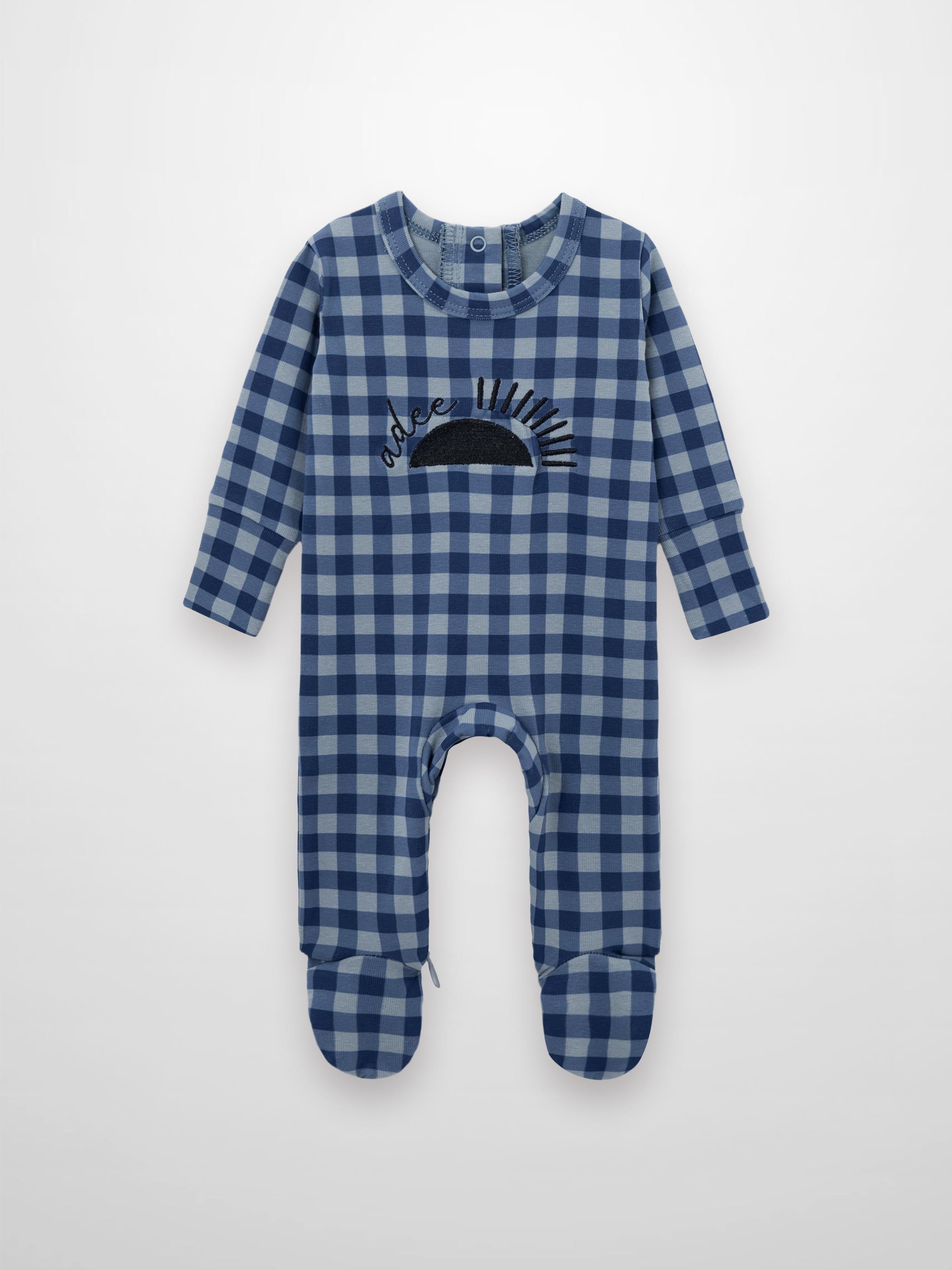 Blue Gingham Stretchy