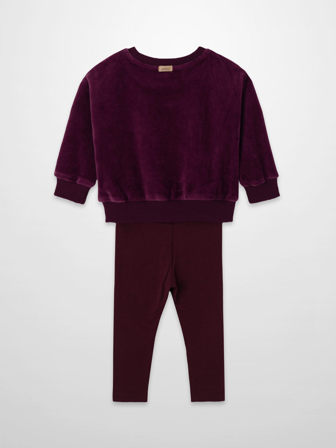 Velour Logo Set - Burgundy