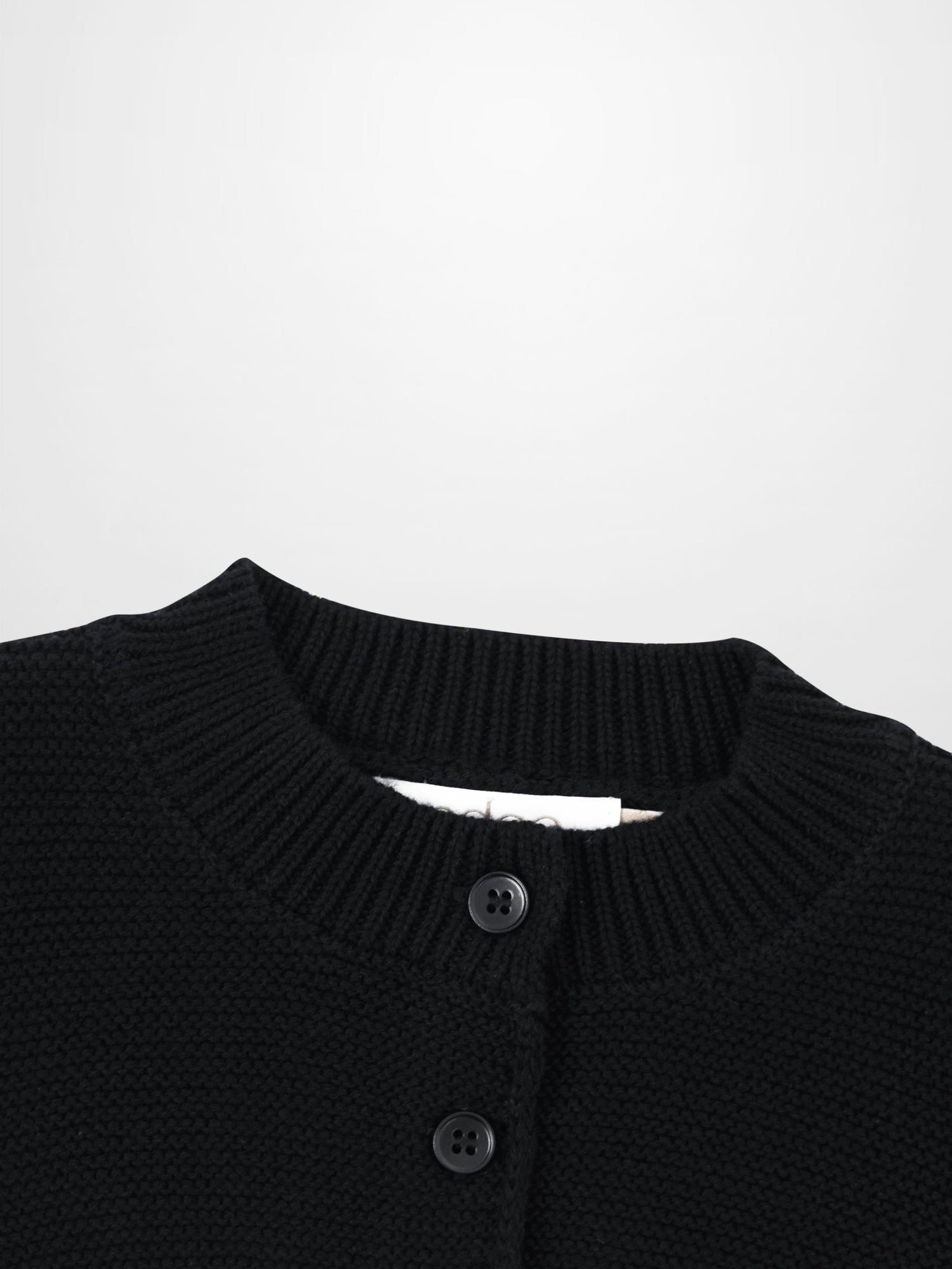 Cropped Cardigan - Black