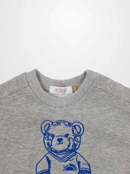 Teddy Bear Sweatshirt - Blue