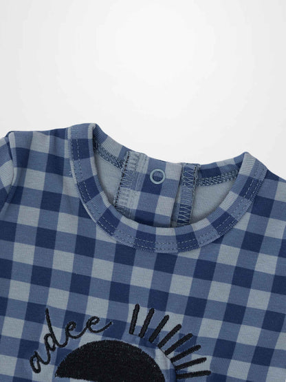 Blue Gingham Stretchy