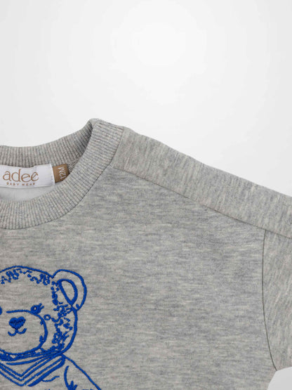 Teddy Bear Sweatshirt - Blue