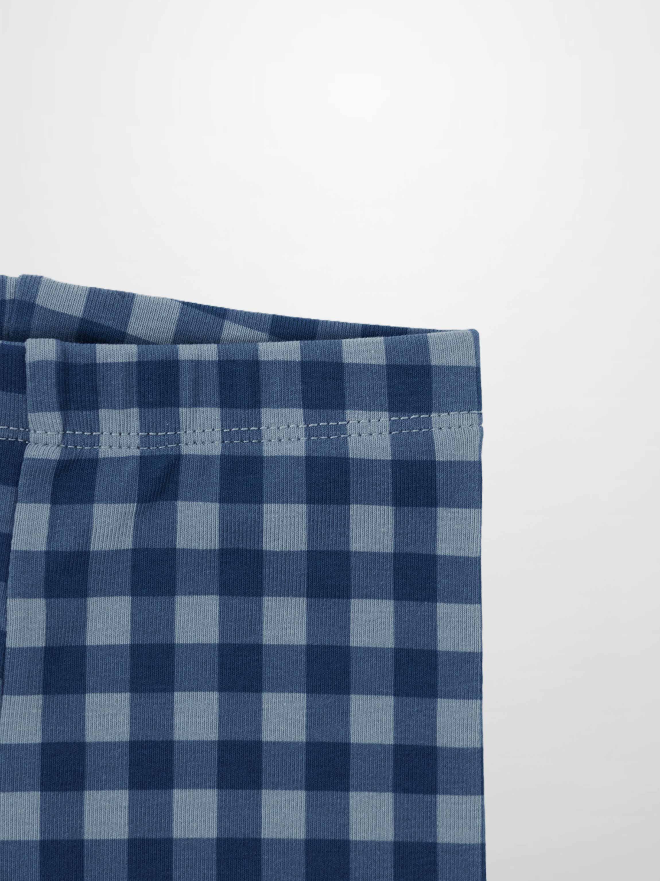 Gingham Pajamas - Blue