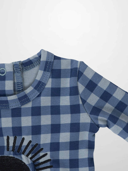 Blue Gingham Stretchy