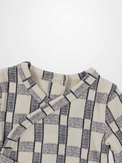 Windowpane Stretchy - Blue