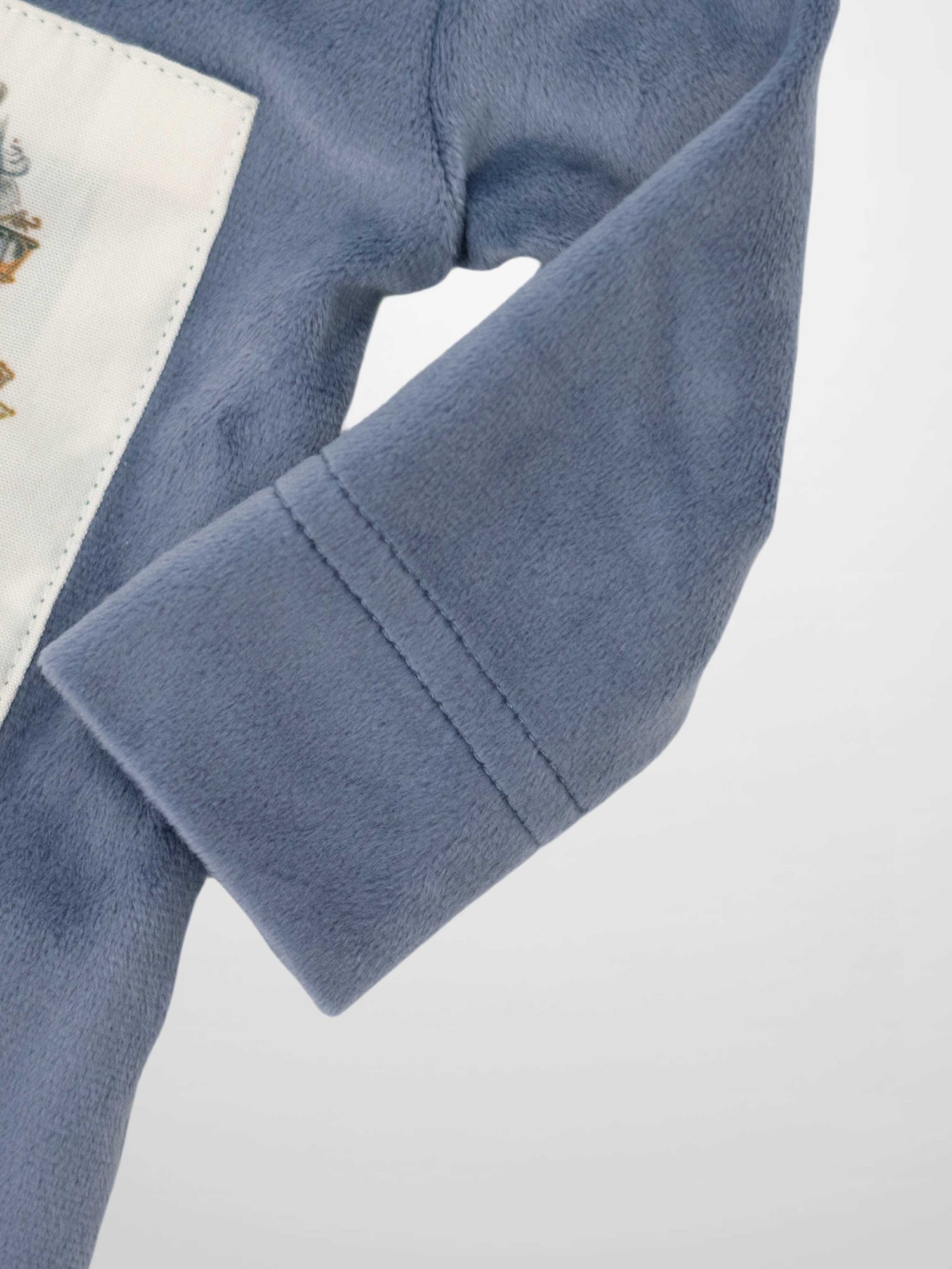 Velour Carriage Stretchy - Blue