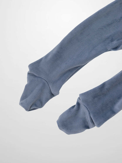 Velour Carriage Stretchy - Blue