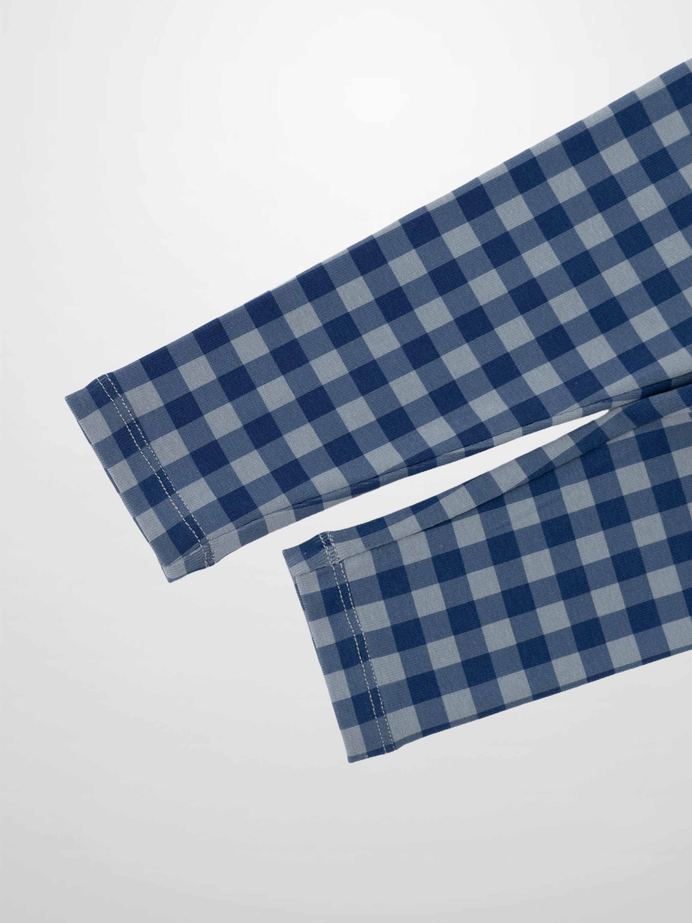 Gingham Pajamas - Blue