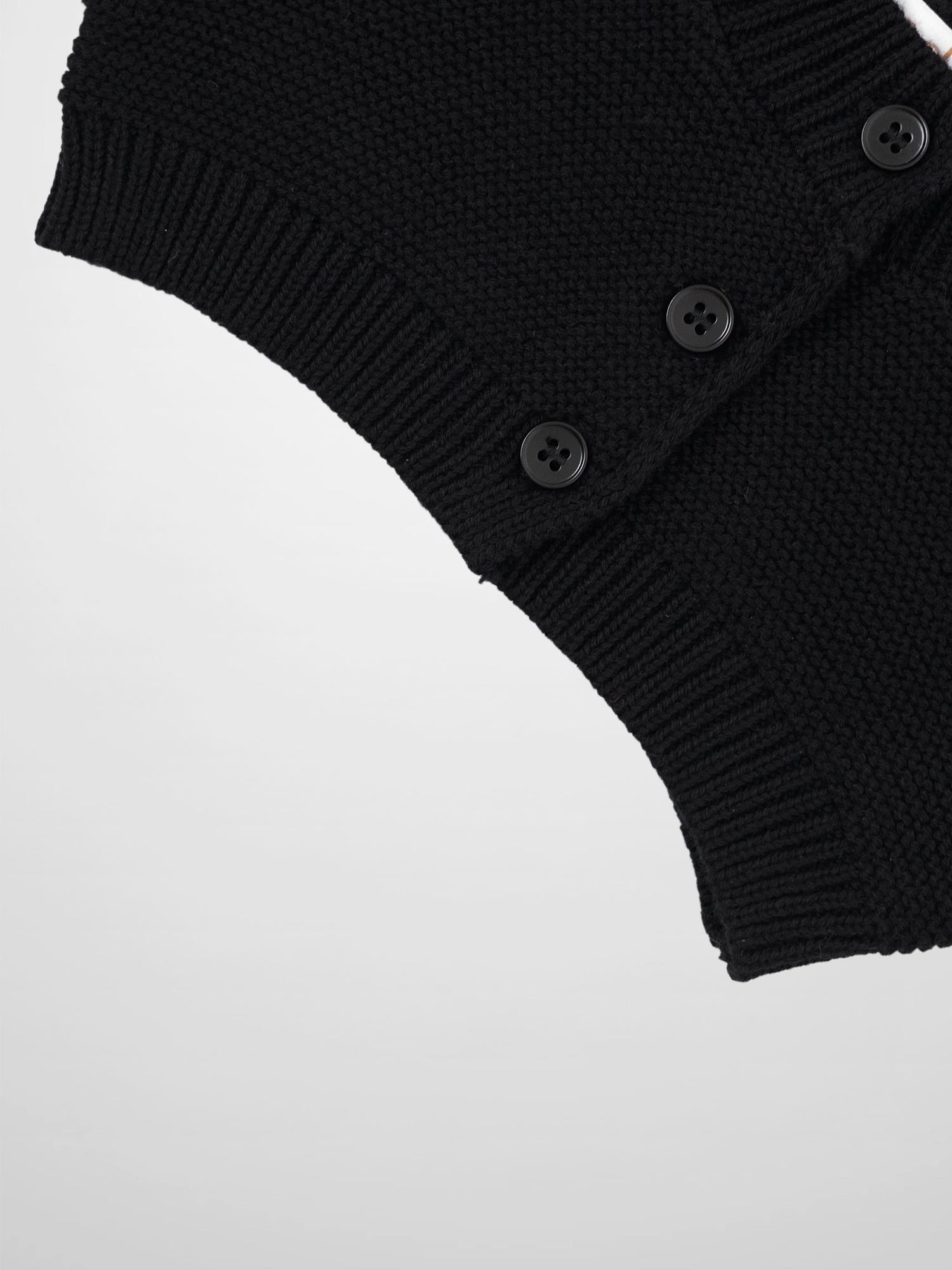Cropped Cardigan - Black