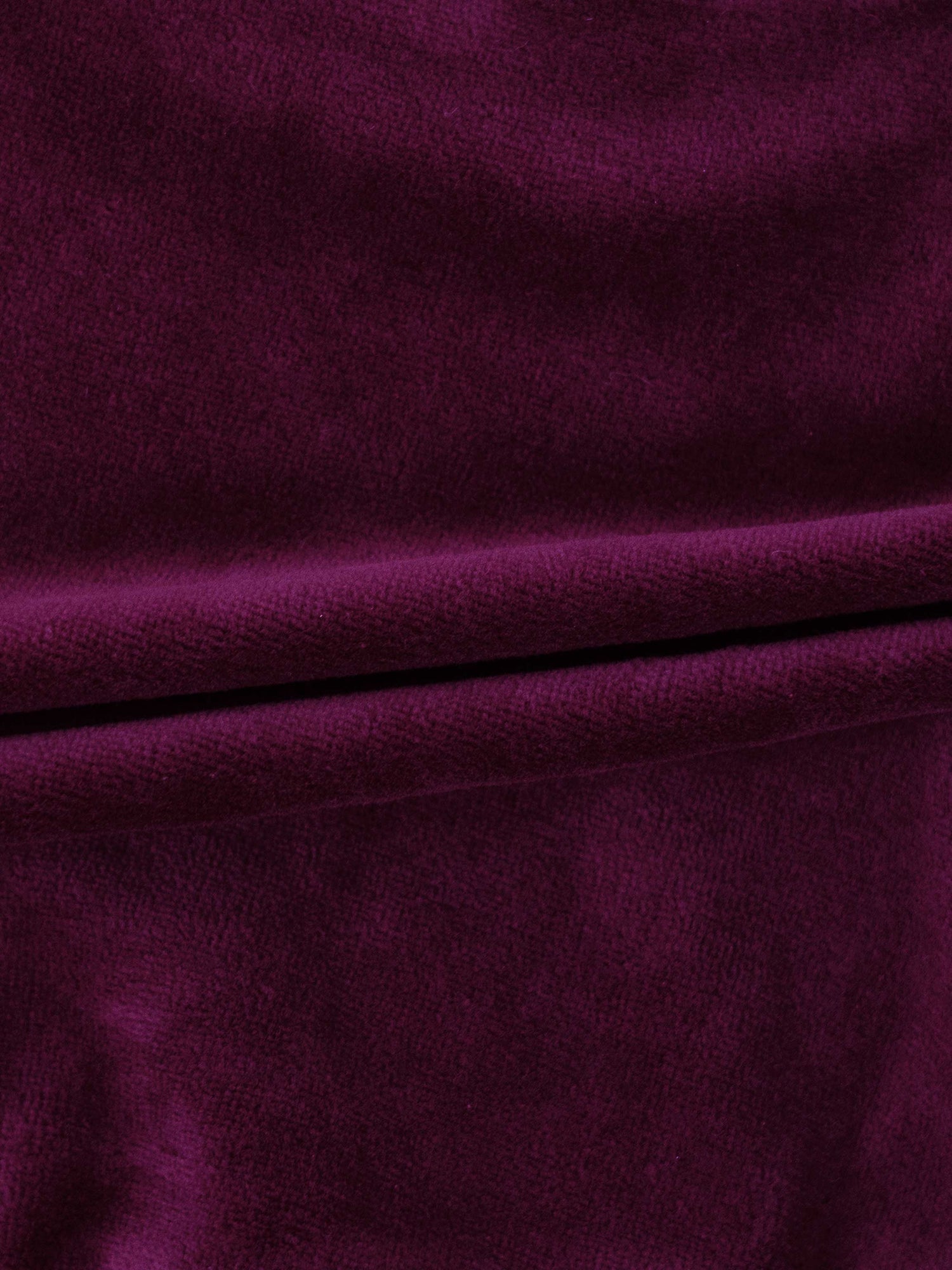 Velour Logo Sweatshirt - Burgundy