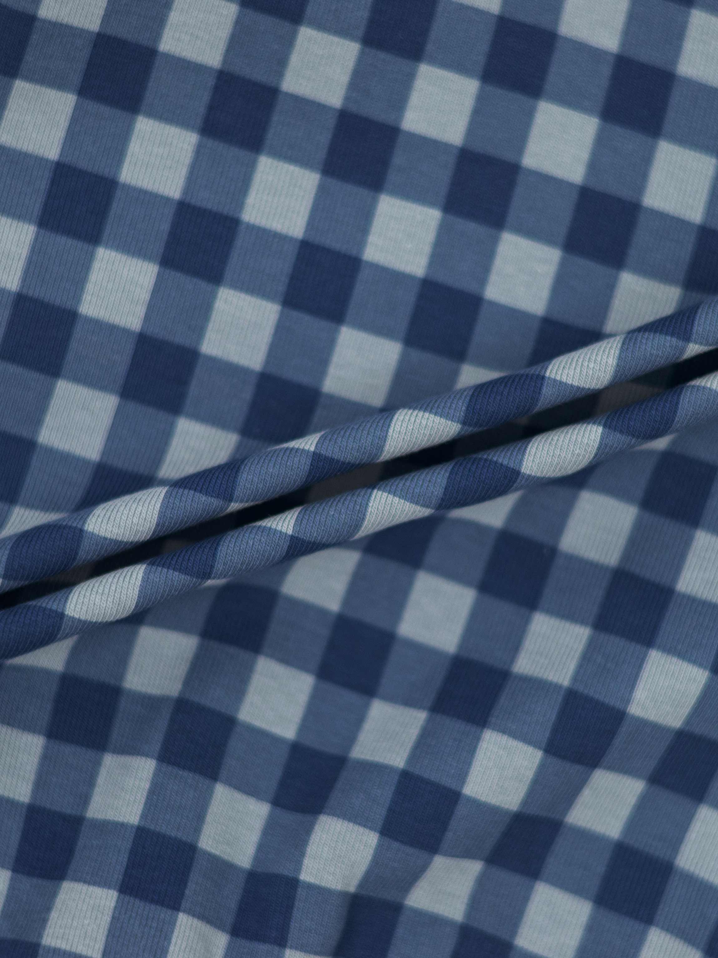 Blue Gingham Stretchy