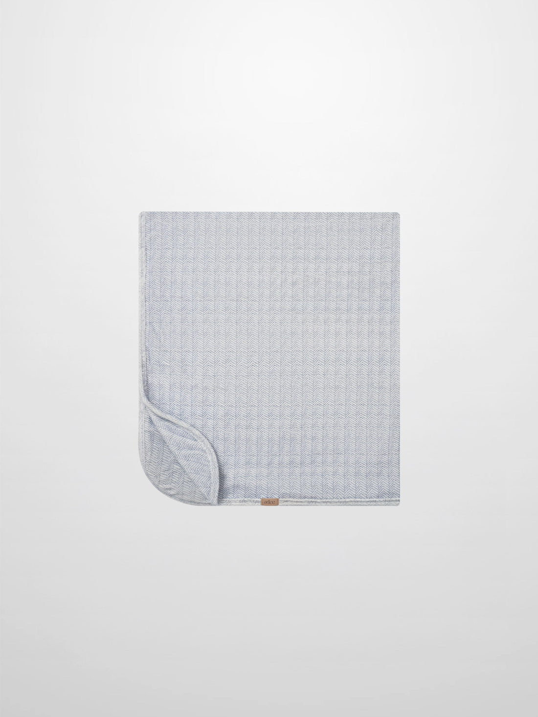 Heritage Herringbone Blanket Blue, Adee boys swaddle blanket.
