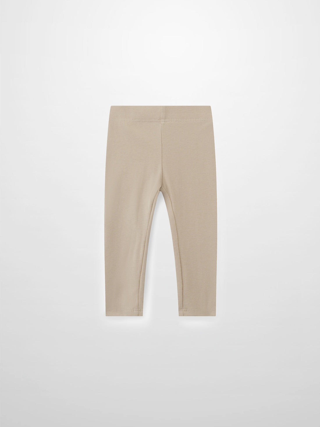 Non Ribbed Leggings - Taupe