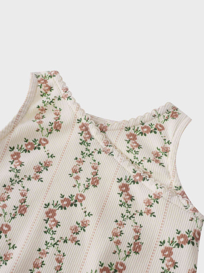 Floral Cascade Romper