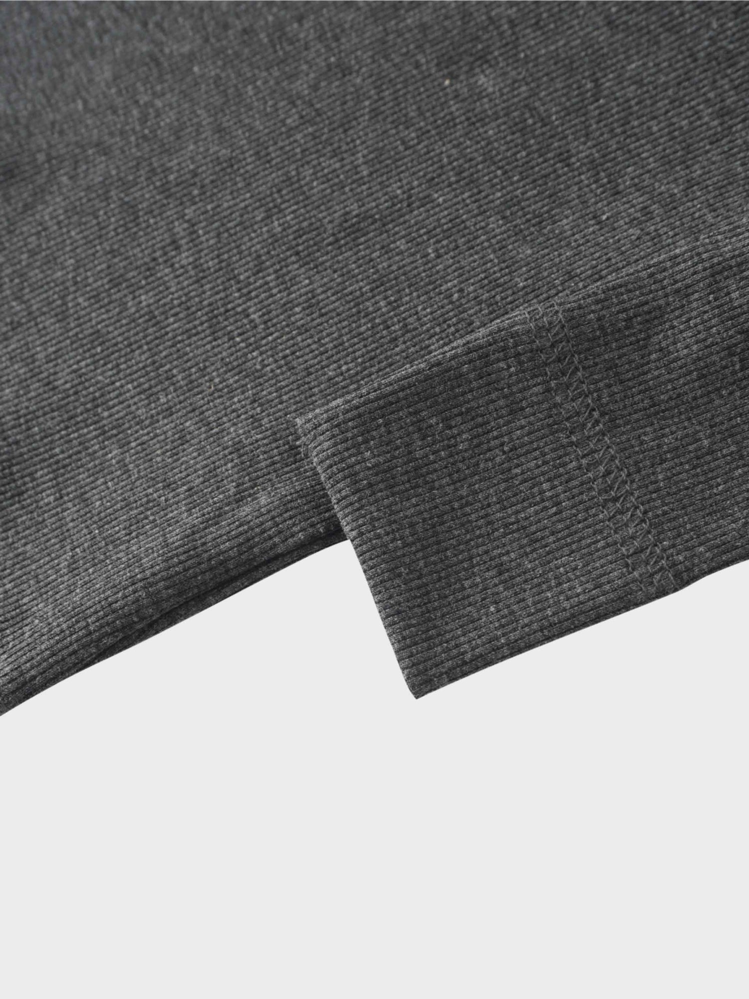 Crossover Thin Ribbed Pajama - Heather Grey