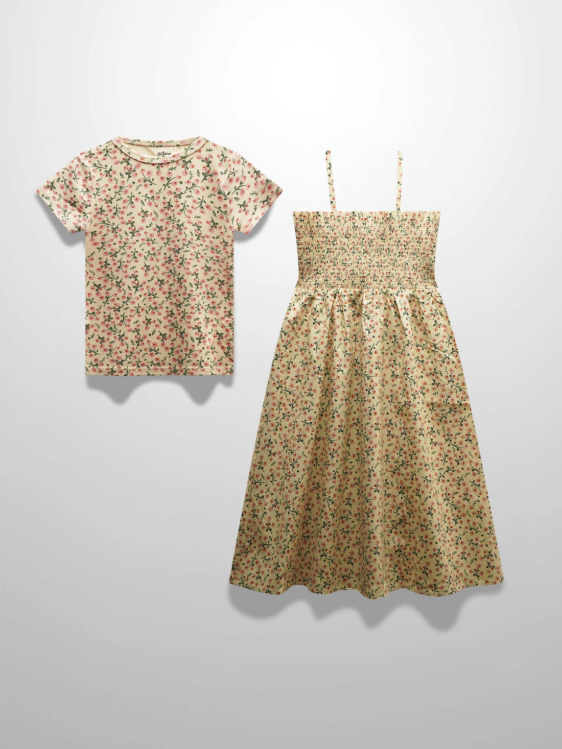 Floral Robe- Short Sleeve T-Shirt