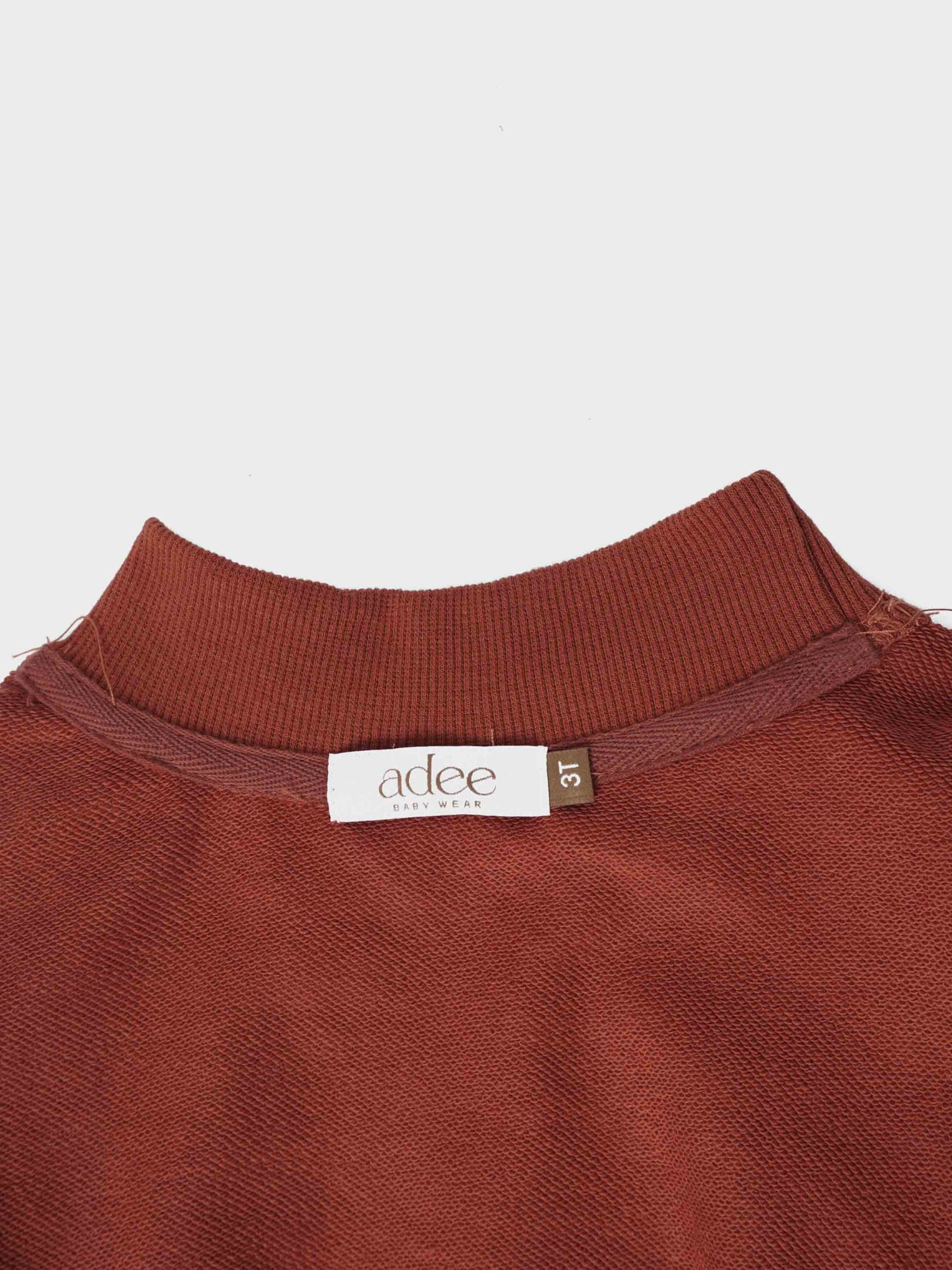 Embossed Mug Sweatshirt - Rust