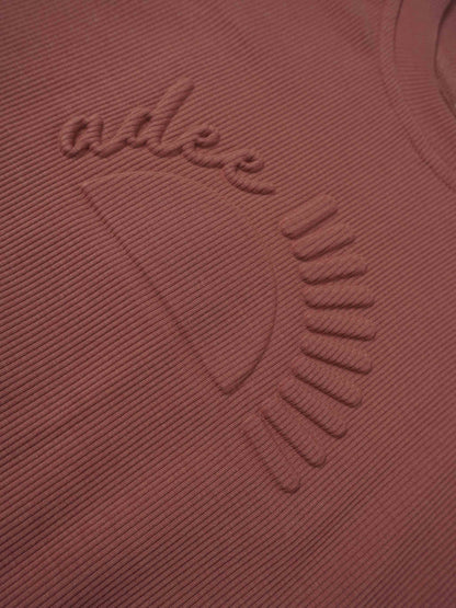 Embossed Logo Sweatshirt - Brick