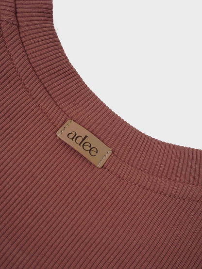 Embossed Logo Sweatshirt - Brick