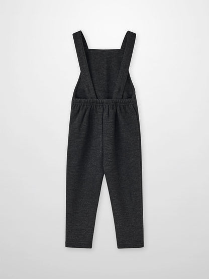 Textured Twill Overalls for boys in grey by Adee, dressy style