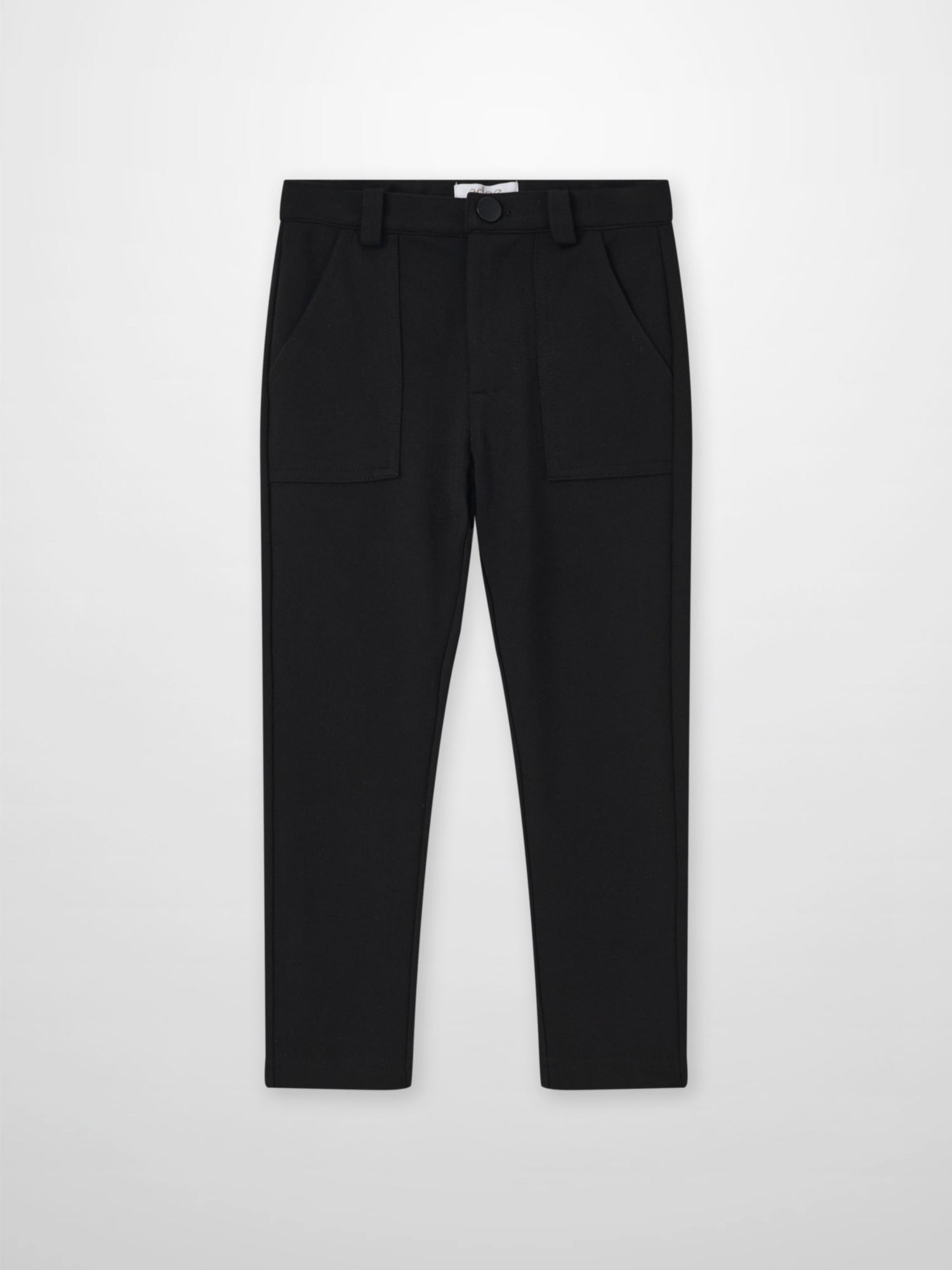 Dress pants for boys in black by Adee with front pockets