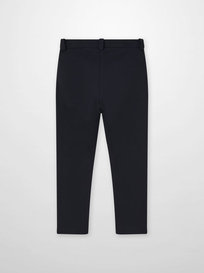 Dress pants for boys in navy by Adee with belt loops