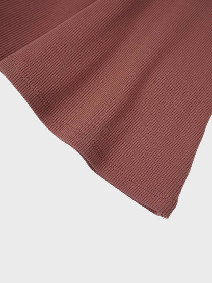 Embossed Logo Skirt - Brick