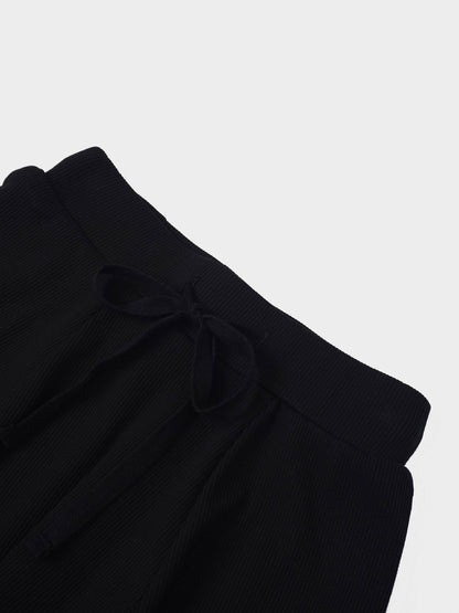 Embossed Logo Skirt - Black