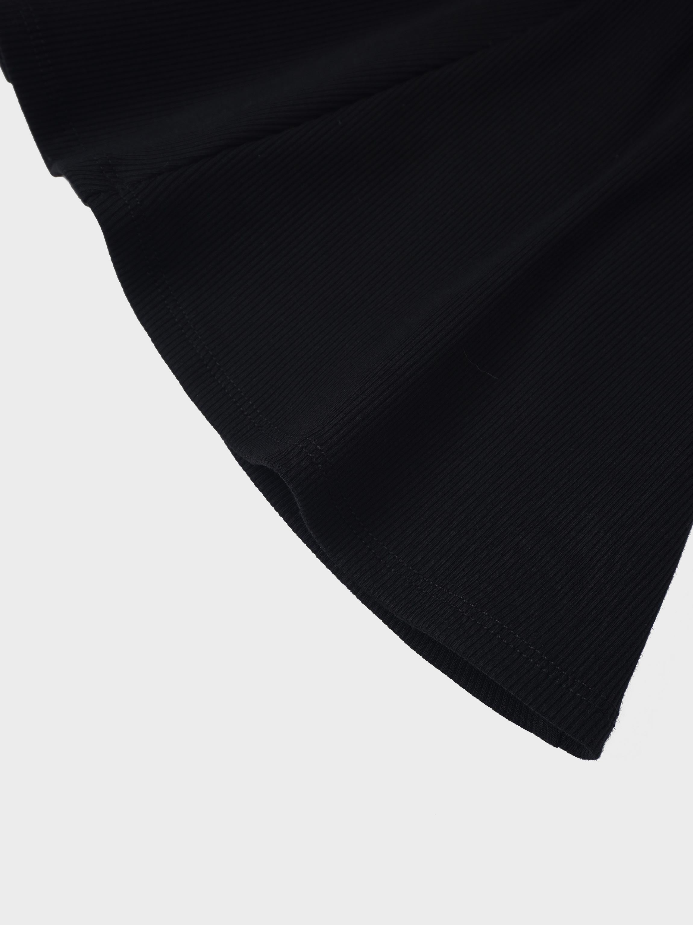 Embossed Logo Skirt - Black