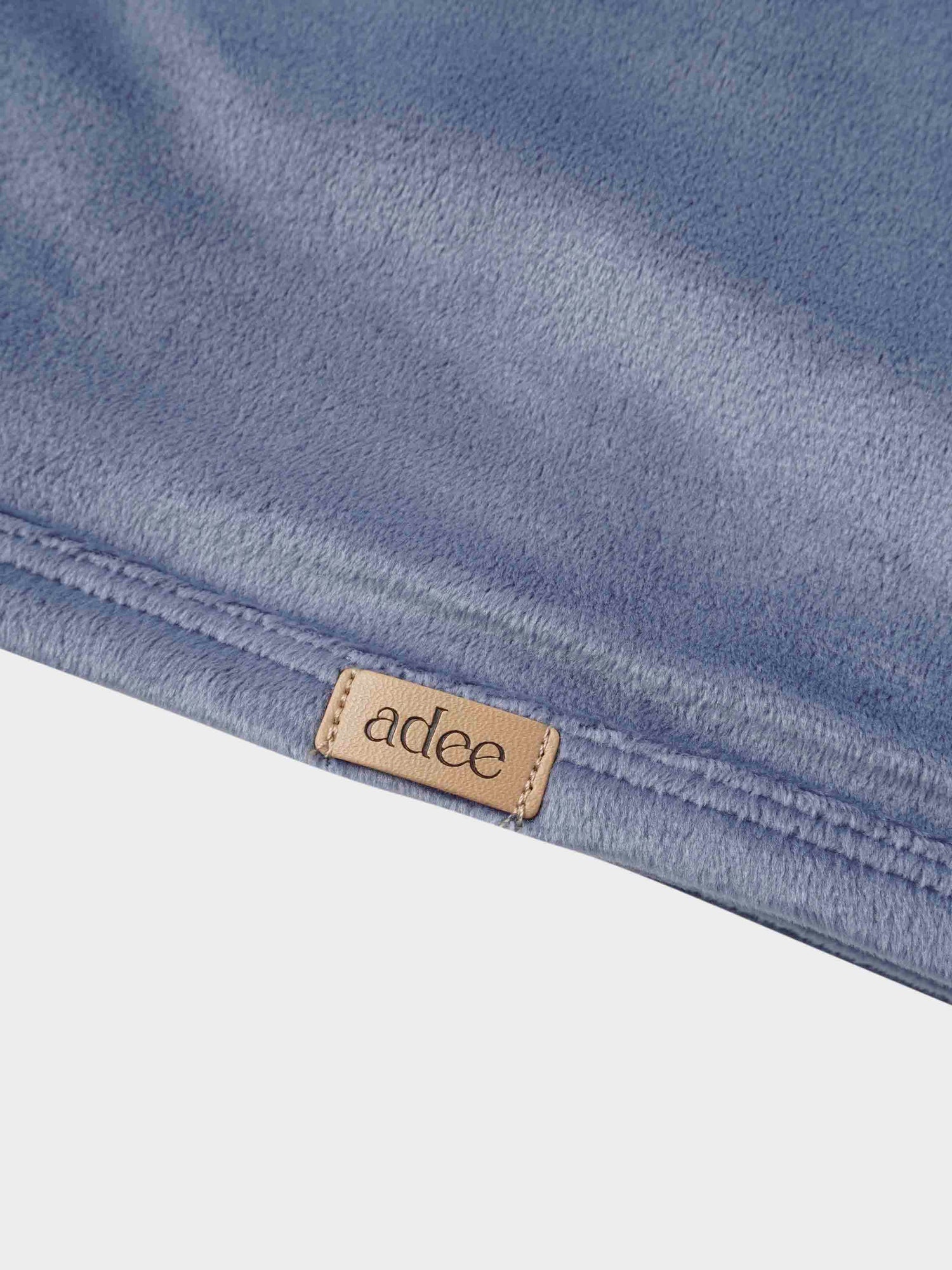 Velour Crossover Blanket - Slate Blue