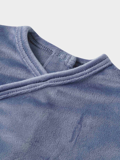 Velour Crossover Stretchy - Slate Blue