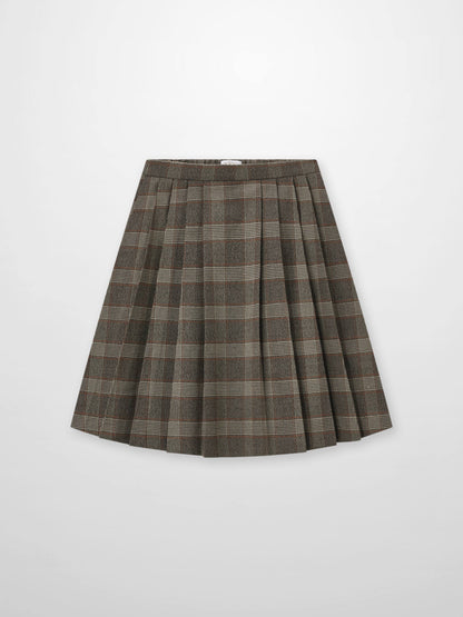 Plaid pleated grey skirt for girls by Adee